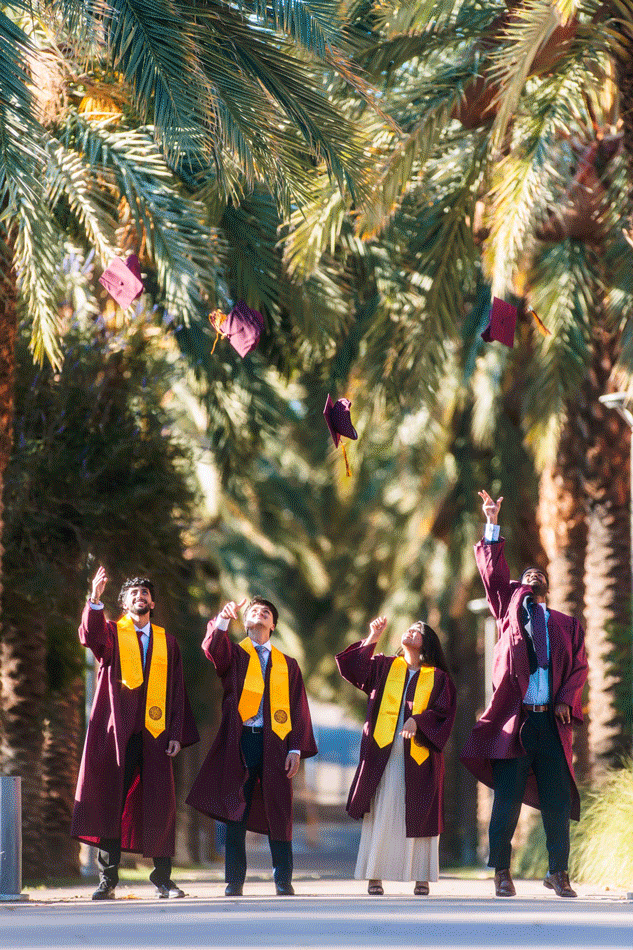 ASU graduation photo at Old Main